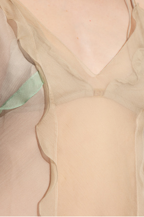 Fendi Silk top with bra