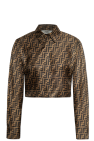Fendi BROWN Short silk shirt