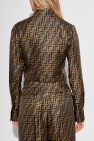 Fendi BROWN Short silk shirt