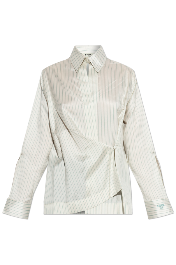Silk shirt with stripe pattern od Fendi