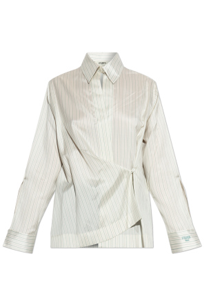 Silk shirt with stripe pattern