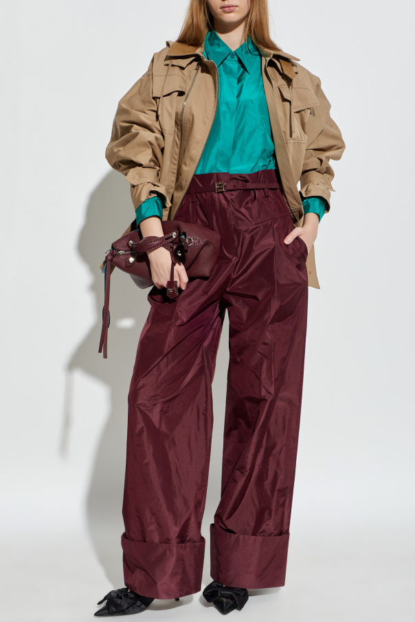 Fendi Seidenhemd mit seitlichem Schlitz