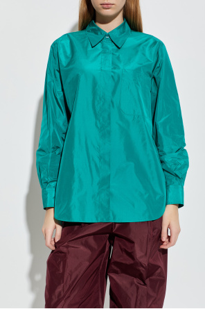 Fendi Seidenhemd mit seitlichem Schlitz