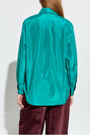 Fendi Seidenhemd mit seitlichem Schlitz