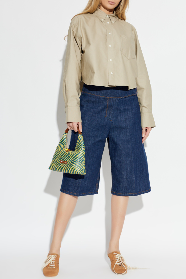 Ami Alexandre Mattiussi Oversized cropped shirt