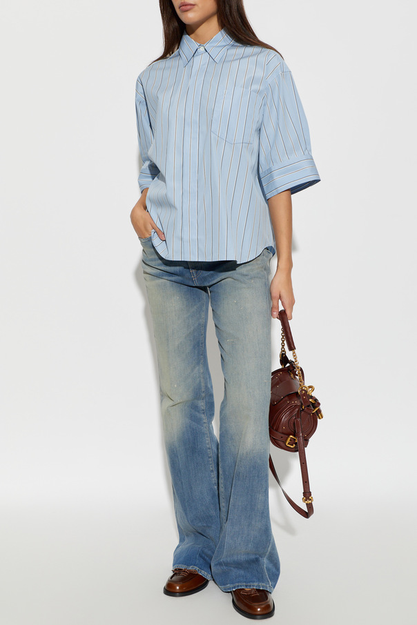 Ami Alexandre Mattiussi Cotton striped shirt
