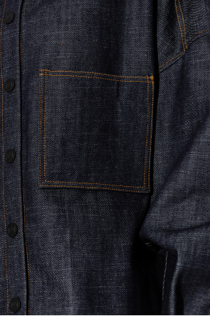 The Mannei ‘Bilbao’ oversize denim shirt