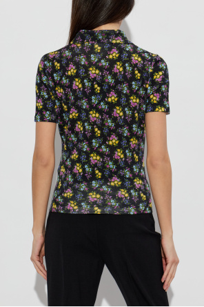 Dolce & Gabbana Seidenpolo mit Blumenmuster