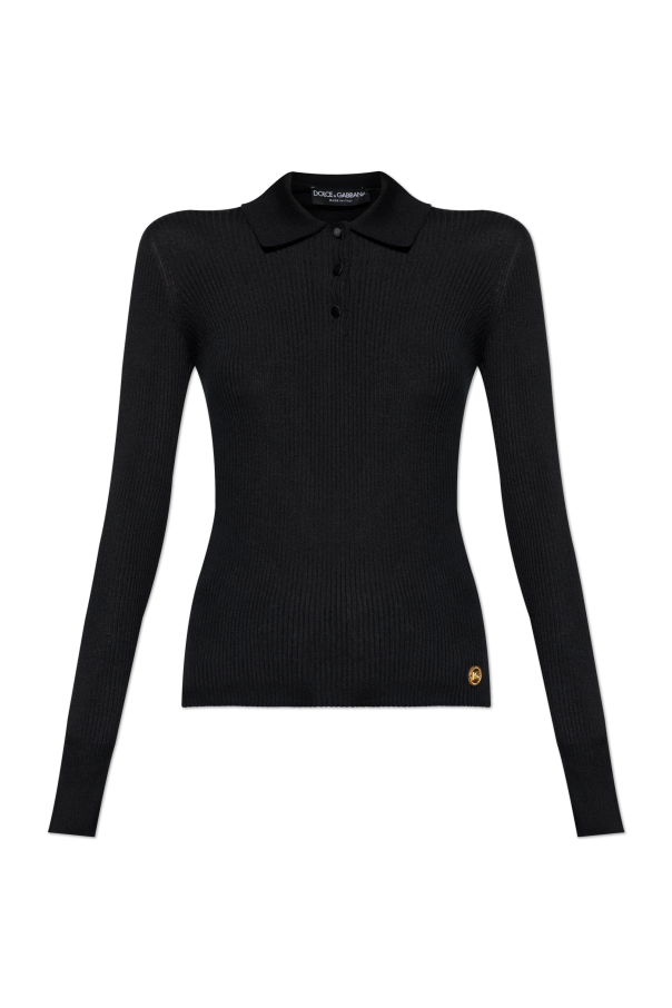 Cashmere polo sweater od Dolce & Gabbana