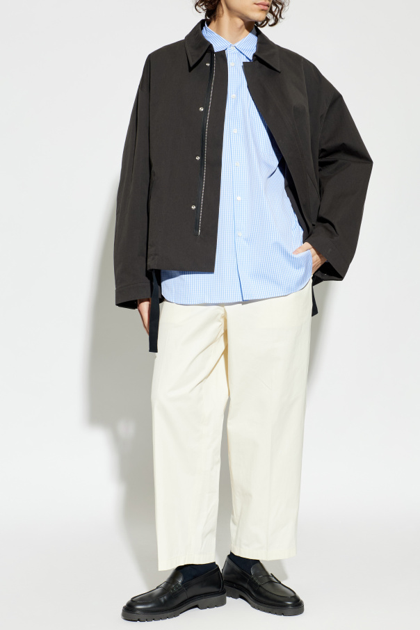 Comme des Garçons Shirt Camisa com padrão aos quadrados