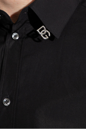 Dolce & Gabbana слиперы Young Pope с вышивкой Shirt with logo