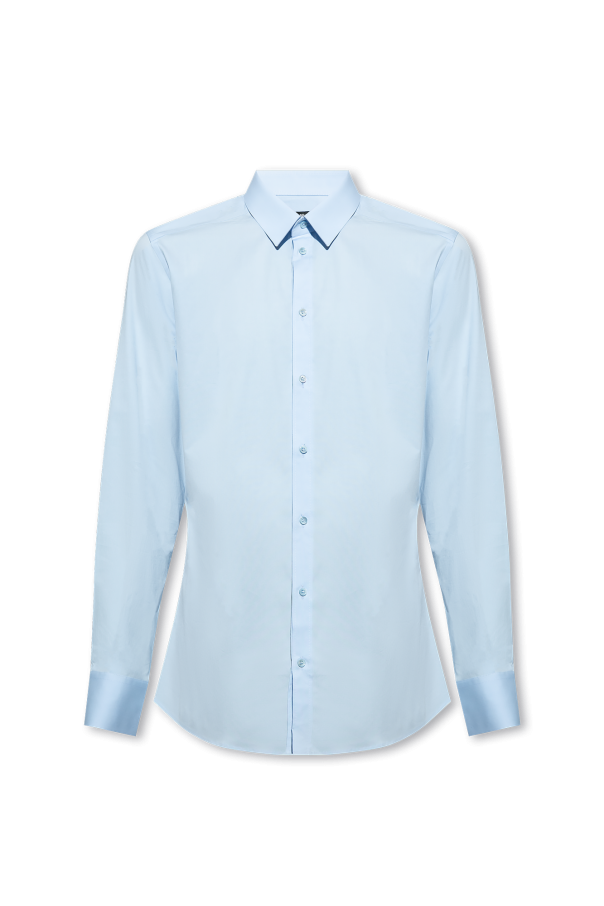 Classic shirt od Original fastenings, interesting textures, contrasting stitches or