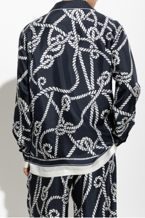 Dolce & Gabbana Camisa de seda com estampado "Marina"
