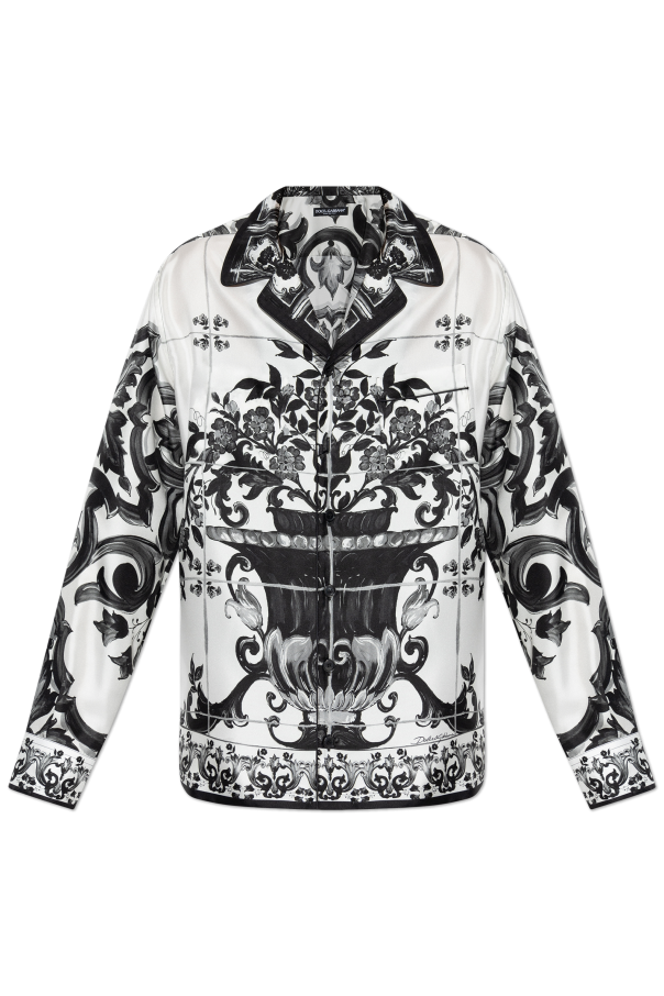 Silk shirt with floral motif od Dolce & Gabbana