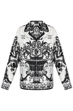 Camisa de seda con estampado floral