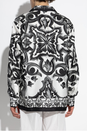 Dolce & Gabbana Silk shirt with floral motif