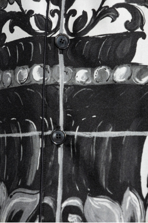 Dolce & Gabbana Silk shirt with floral motif