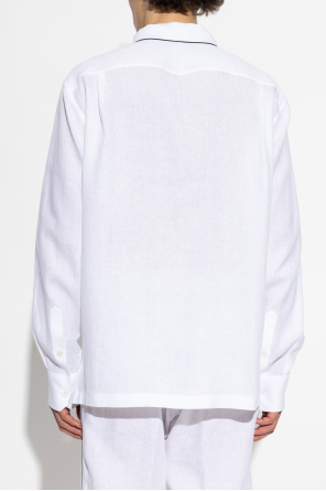 Dolce & Gabbana Camisa de lino con bolsillo