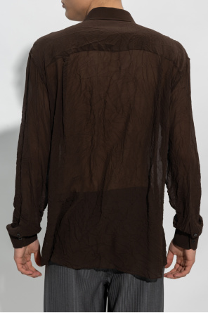 Dolce & Gabbana logo-print crew-neck sweatshirt Silk shirt