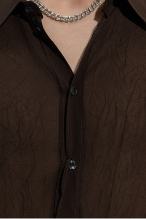 Dolce & Gabbana logo-print crew-neck sweatshirt Silk shirt