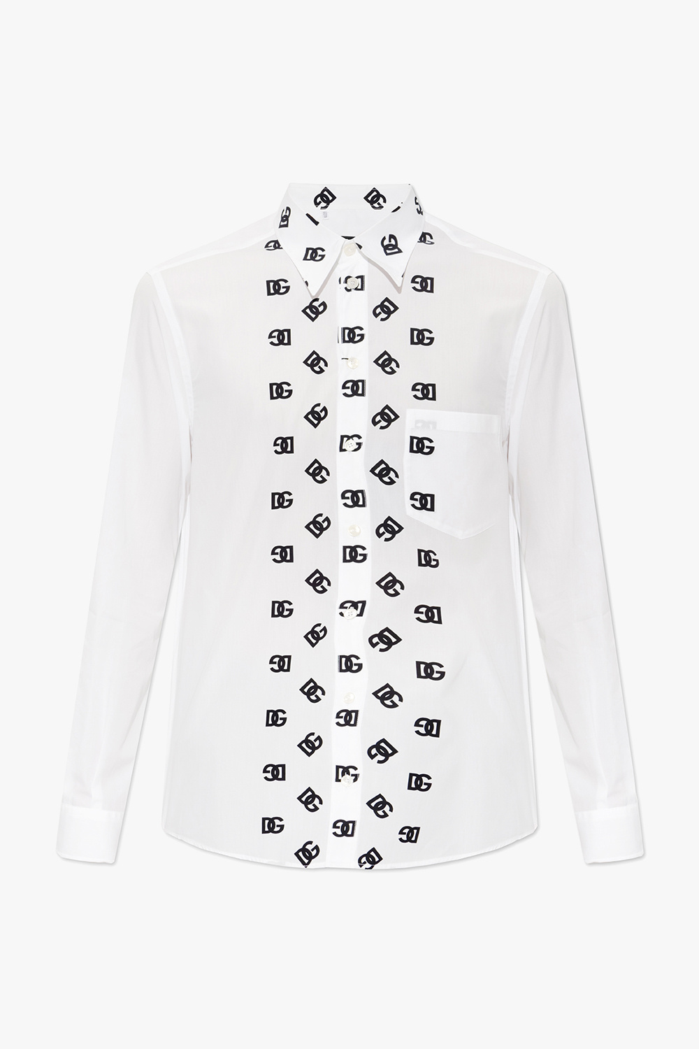 Dolce & Gabbana tie-neck shirt Shirt with logo