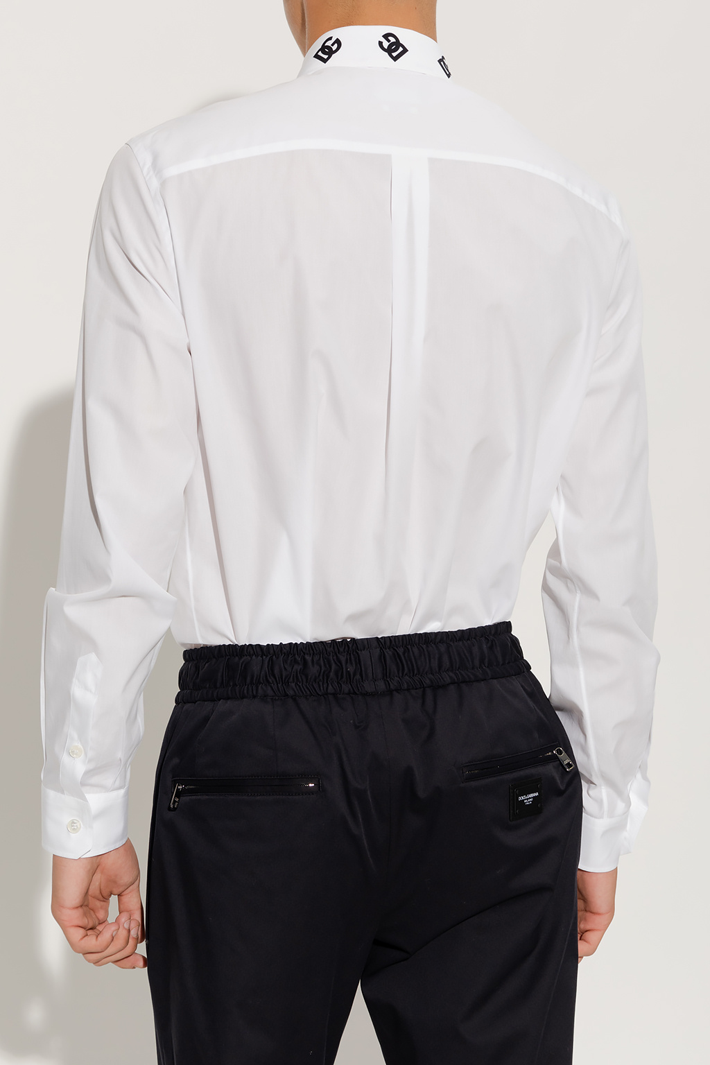 Dolce & Gabbana tie-neck shirt Shirt with logo