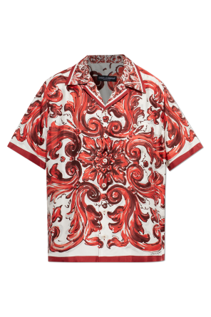 Camisa de seda con estampado "Majolica"