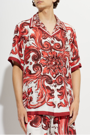 Dolce & Gabbana Silk shirt with "Majolica" print