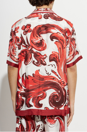 Dolce & Gabbana Silk shirt with "Majolica" print