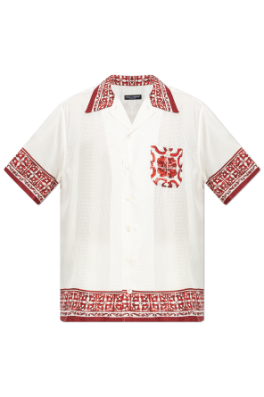 Silk shirt with "Majolica" print