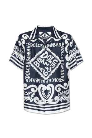 Dolce czerwone & Gabbana Logo Embroidered Slim Sweater