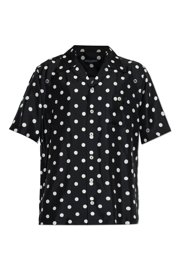 Silk Polka Dot Shirt od Dolce & Gabbana
