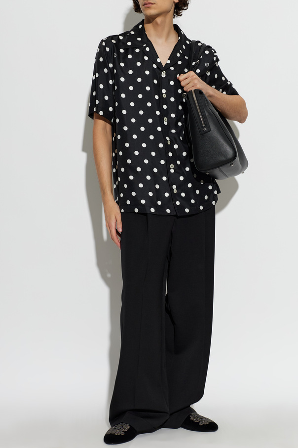Dolce & Gabbana Camisa de seda con lunares