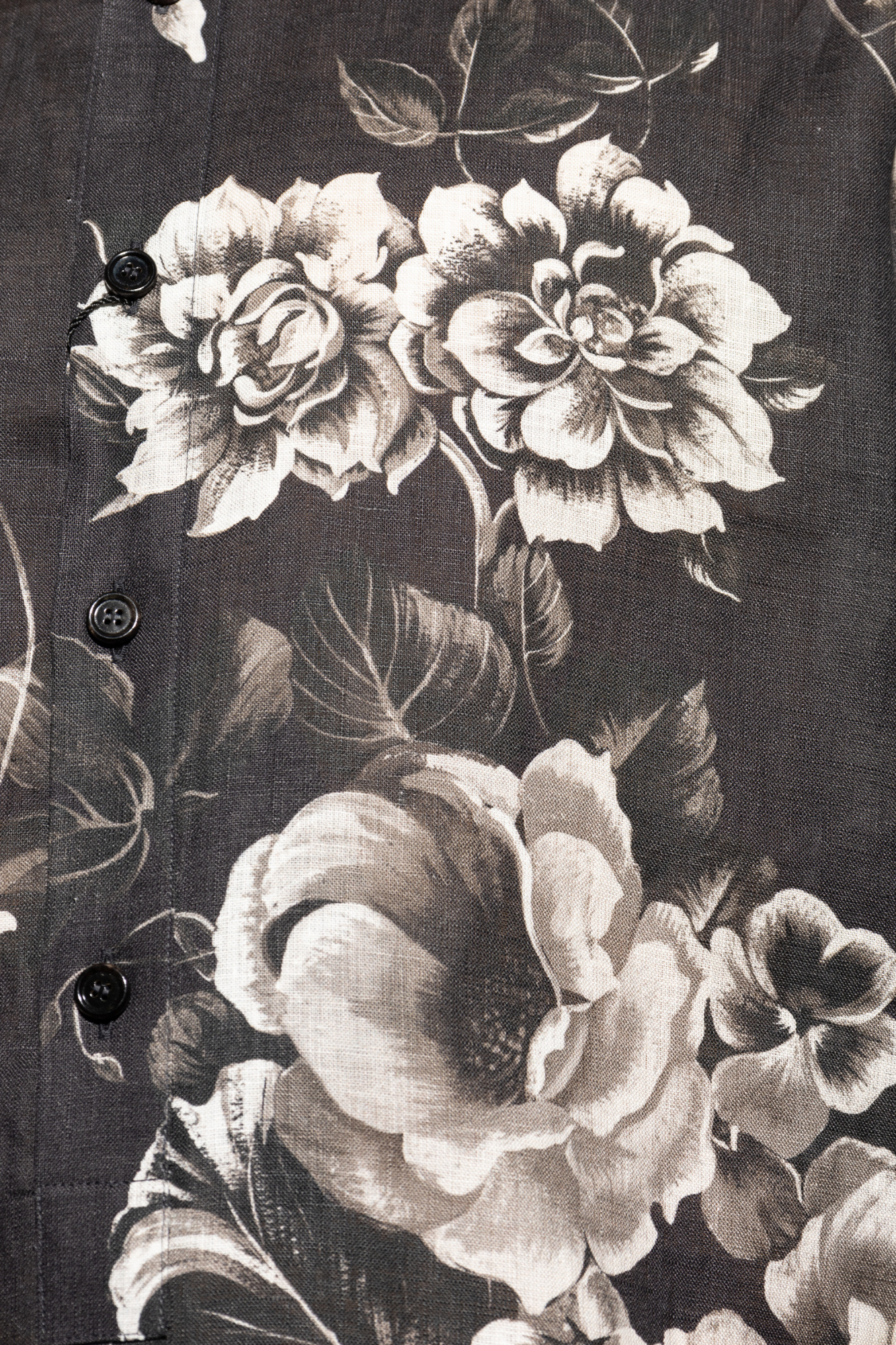 Dolce & Gabbana Linen shirt with floral pattern | Men