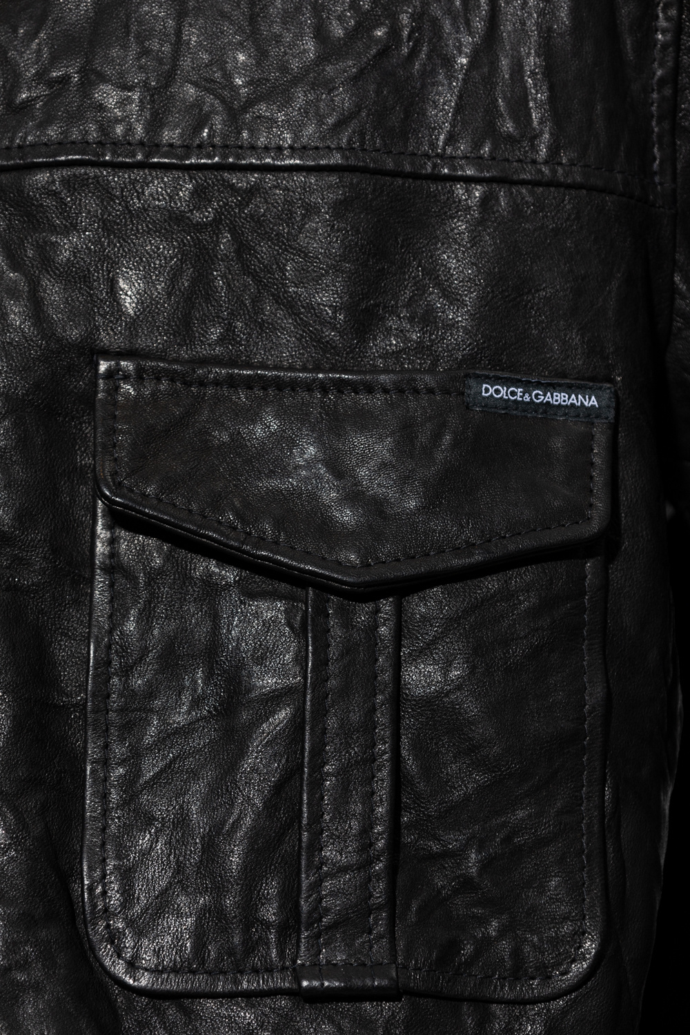 Dolce & Gabbana Kids camouflage print cargo shorts Leather shirt