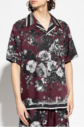 Dolce & Gabbana Silk shirt with floral motif