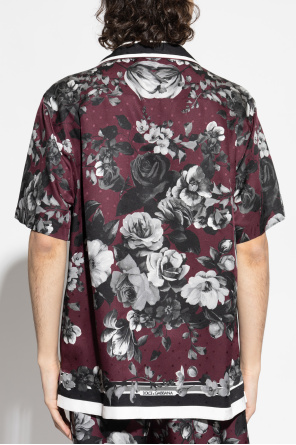 Dolce & Gabbana Silk shirt with floral motif