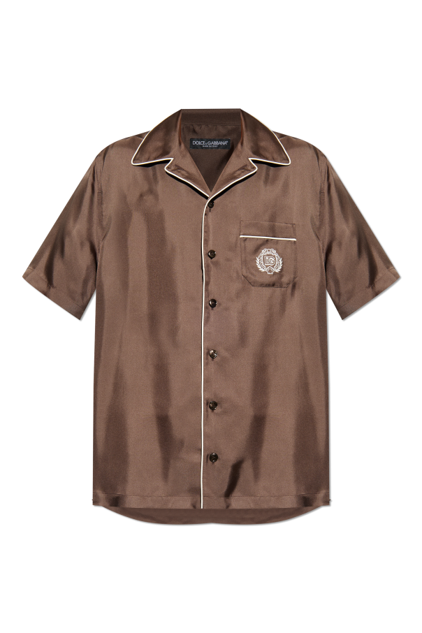 Silk shirt with pocket od Dolce & Gabbana