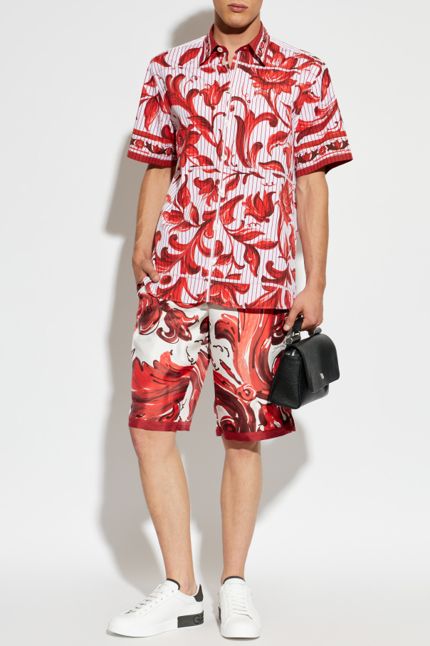 Dolce & Gabbana Shirt with "Majolica" print