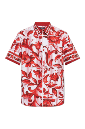 Shirt with "majolica" print od Dolce & Gabbana