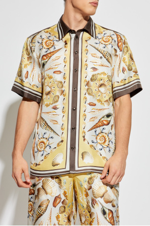 Dolce & Gabbana Camisa de seda con motivo de conchas