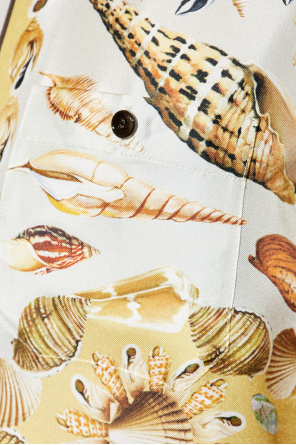 Dolce & Gabbana Camisa de seda con motivo de conchas