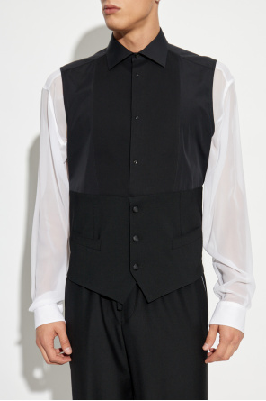 Dolce & Gabbana Sleeveless tuxedo shirt