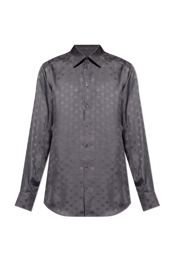 Silk shirt with monogram od Dolce & Gabbana