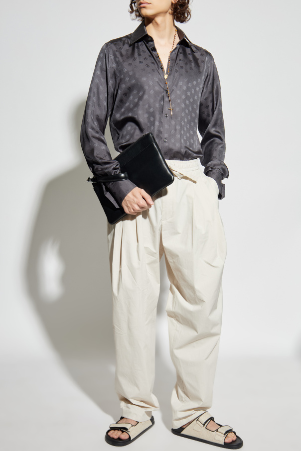 Dolce & Gabbana Seidenhemd mit Monogramm