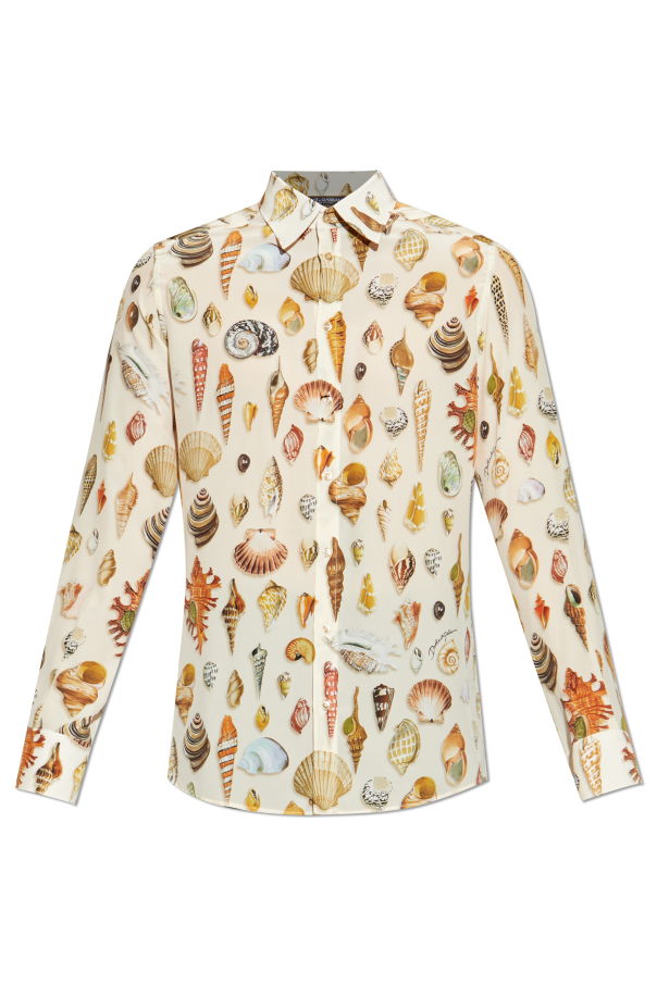 Shirt with a seashell motif od Dolce & Gabbana
