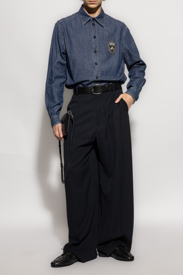 Dolce & Gabbana Denim shirt with appliqué
