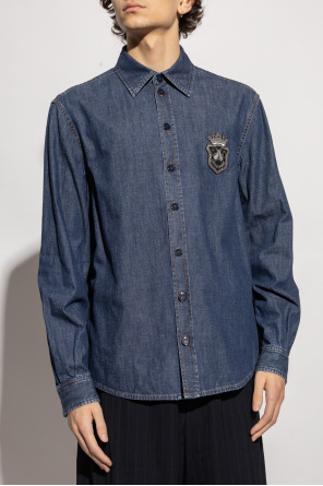 Dolce & Gabbana Denim shirt with appliqué