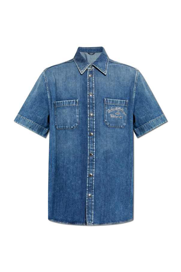 Denim shirt with short sleeves od Dolce & Gabbana