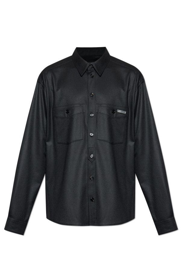 Wool shirt with pockets od Dolce & Gabbana